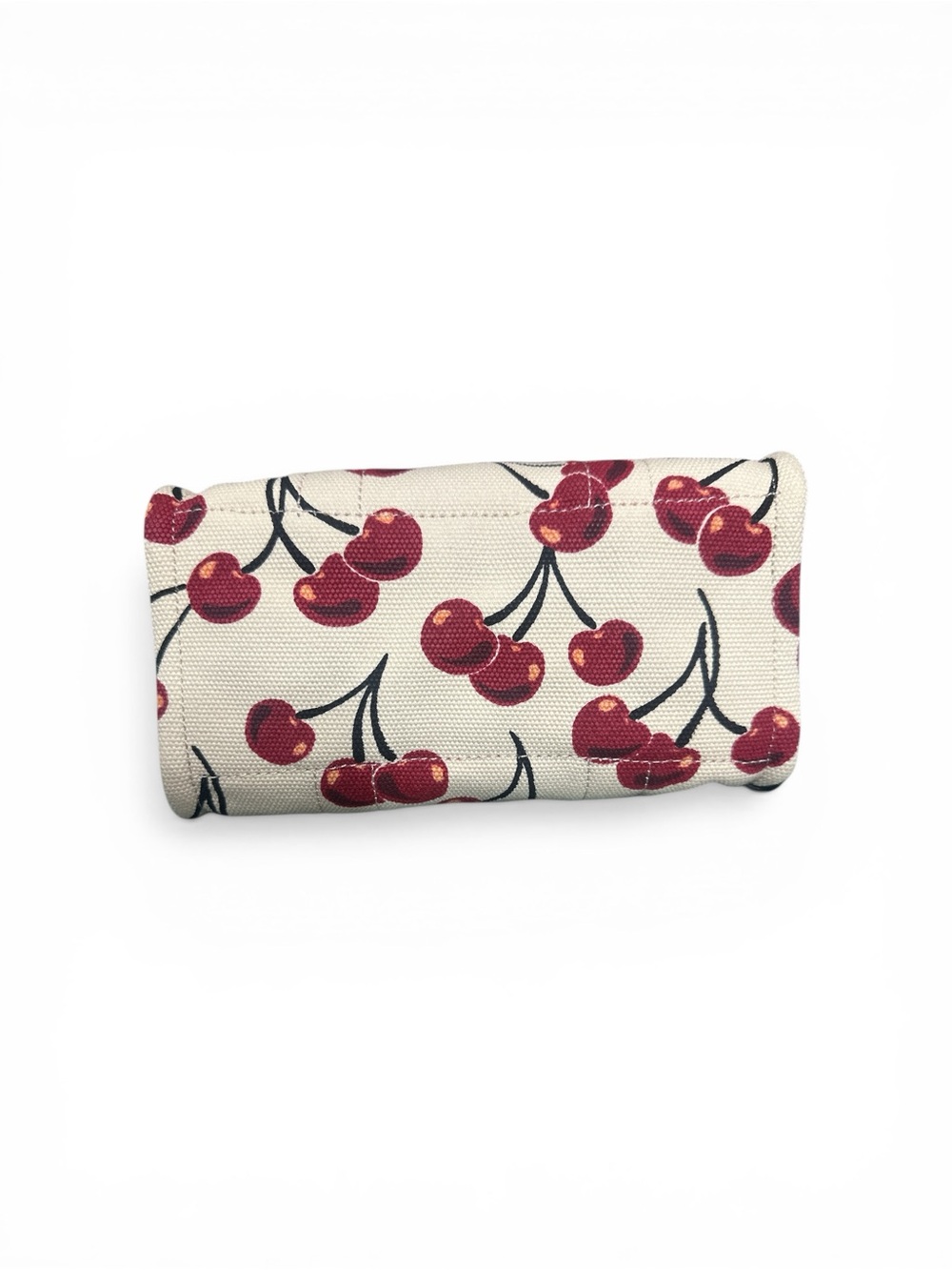 Coach White Cherry-Print Mini Tote with Removable Red Strap - Picture 7 of 14